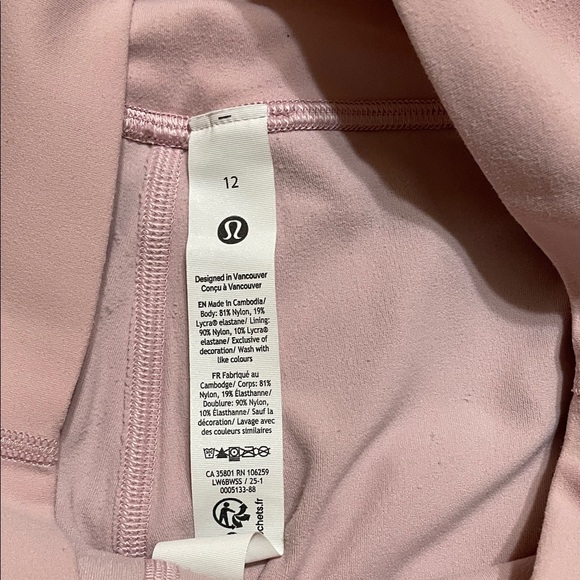 Lululemon Athletica Blush Pink Activewear - Picture 2 of 6